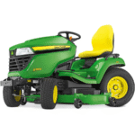John Deere Rasentraktor X584 mit 122 cm Accel Deep Mähwerk – Modell 2025